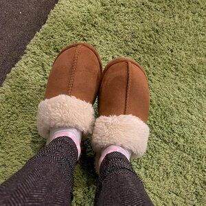 Women's Chestnut Comfy Memory Foam Slippers Closed-Toe Indoor House Shoes